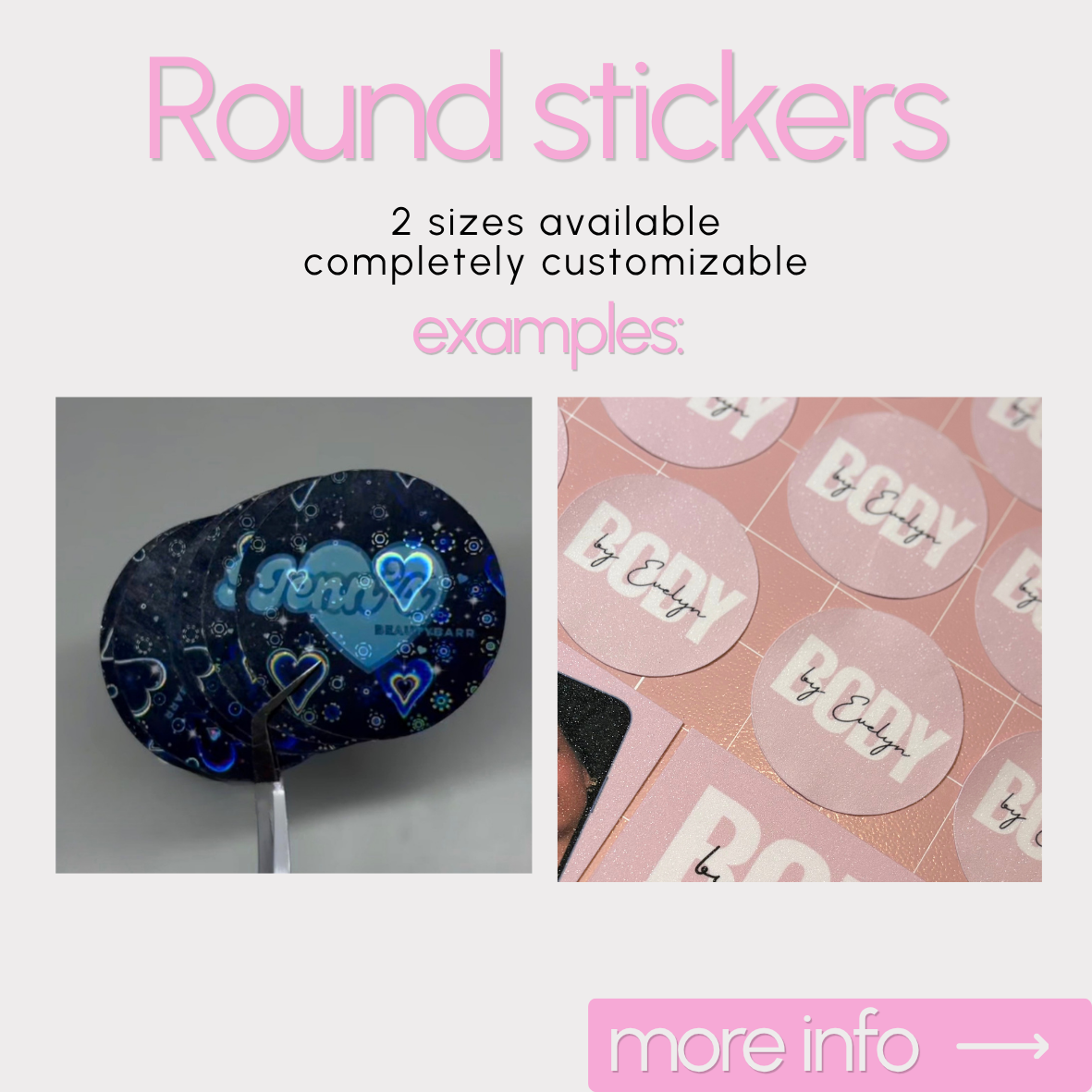Round stickers