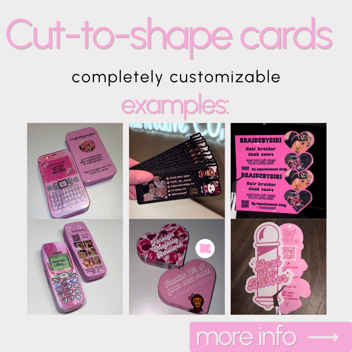 Cut-to-shape cards