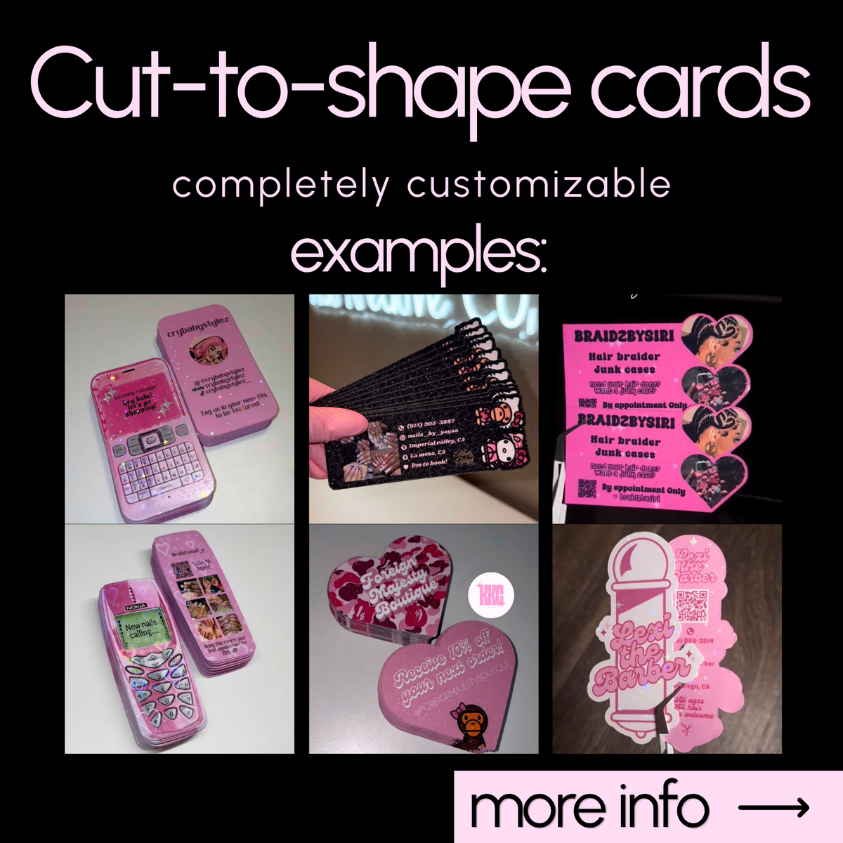 Cut-to-shape cards